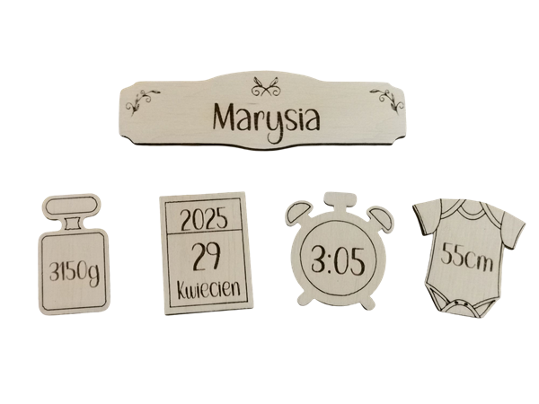 Metryczka z tabliczką imienną (Copy)