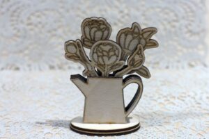 Kwiat w naczyniu z podstawką 2 - Piwonie w konewce