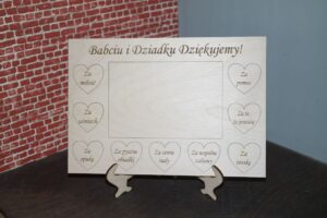 Kartka do zdjęcia "Babciu i Dziadku Dziękujemy!"