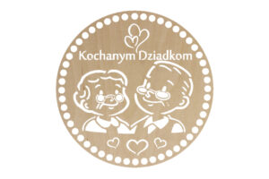 Baza Koło 25cm Kochanym Dziadkom