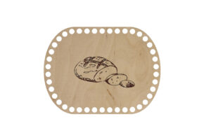 Baza Owal 20x15cm z grawerem Pieczywo 3