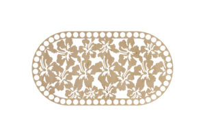 Baza Owal 25x13cm kwiaty