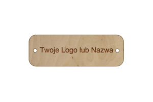 Metka z logo 4,5 x 1,5cm