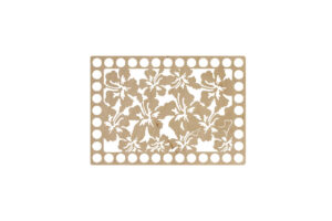 Baza Prostokątna 17x12cm Kwiaty