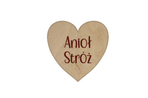 Serce 3cm Anioł Stróż