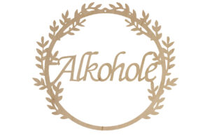 Baza do makramy na ślub "Alkohole"