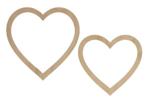 Serce Makrama 30 cm i 25 cm