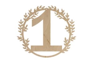 Baza do makramy Obręcz 15 cm ślub numer stolika "1"