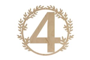 Baza do makramy Obręcz 15 cm ślub numer stolika "4"