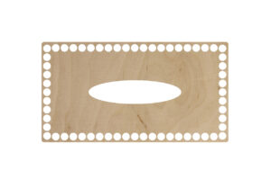 Baza Prostokątna 25x13,5cm Gładka z otworem na chusteczki