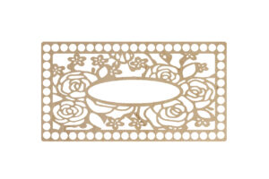 Baza Prostokątna 25x13,5cm Z otworem na chusteczki Kwiaty 2