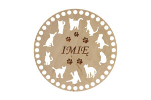 Baza Koło 20cm Koty Imię