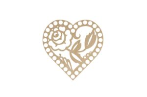 Baza Serce 15cm Wzór 4