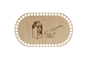 Baza Owalna 24x14cm Mleko i Cukier