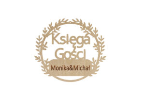 Obręcz 15cm Księga Gości + imiona