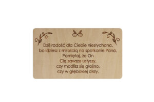 Tabliczka 7x4 Dziś radość dla Ciebie niesłychana