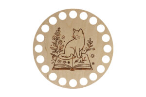 Baza Koło 10cm Kot z książką