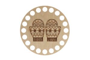 Baza Koło 10cm Zimowe rękawiczki