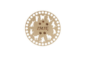 Baza Koło 15cm Koty Imię