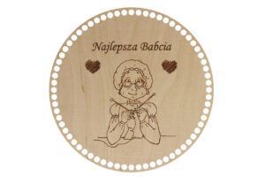 Baza Koło 30cm Najlepsza Babcia