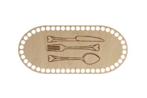 Baza owal 27x12 Sztućce 2