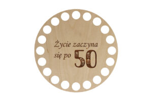 Baza Koło 10cm Życie zaczyna się po 50