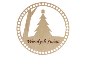 Baza Koło 25cm Boże Narodzenie 4