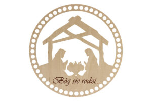 Baza Koło 25cm Boże Narodzenie 5