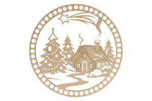 Baza Koło 25cm Boże Narodzenie 18