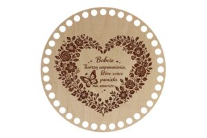 Baza Koło 20cm Babcie tworzą wspomnienia, które serce pamięta na zawsze