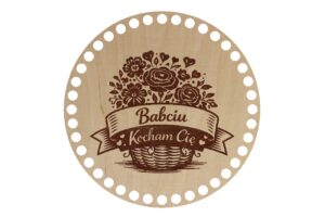 Baza Koło 20cm Babciu Kocham Cię