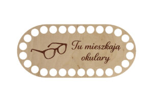 Baza Owal 7x16cm Tu mieszkają okulary